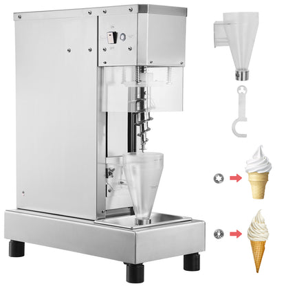 IJsblender – Milkshakemixer – Smoothiemaker – IJsjesmaker – Frozen Yogurt Mixer – Roestvrij Staal 304 – 750W Motor – 2 x 5 Liter Mengbekers