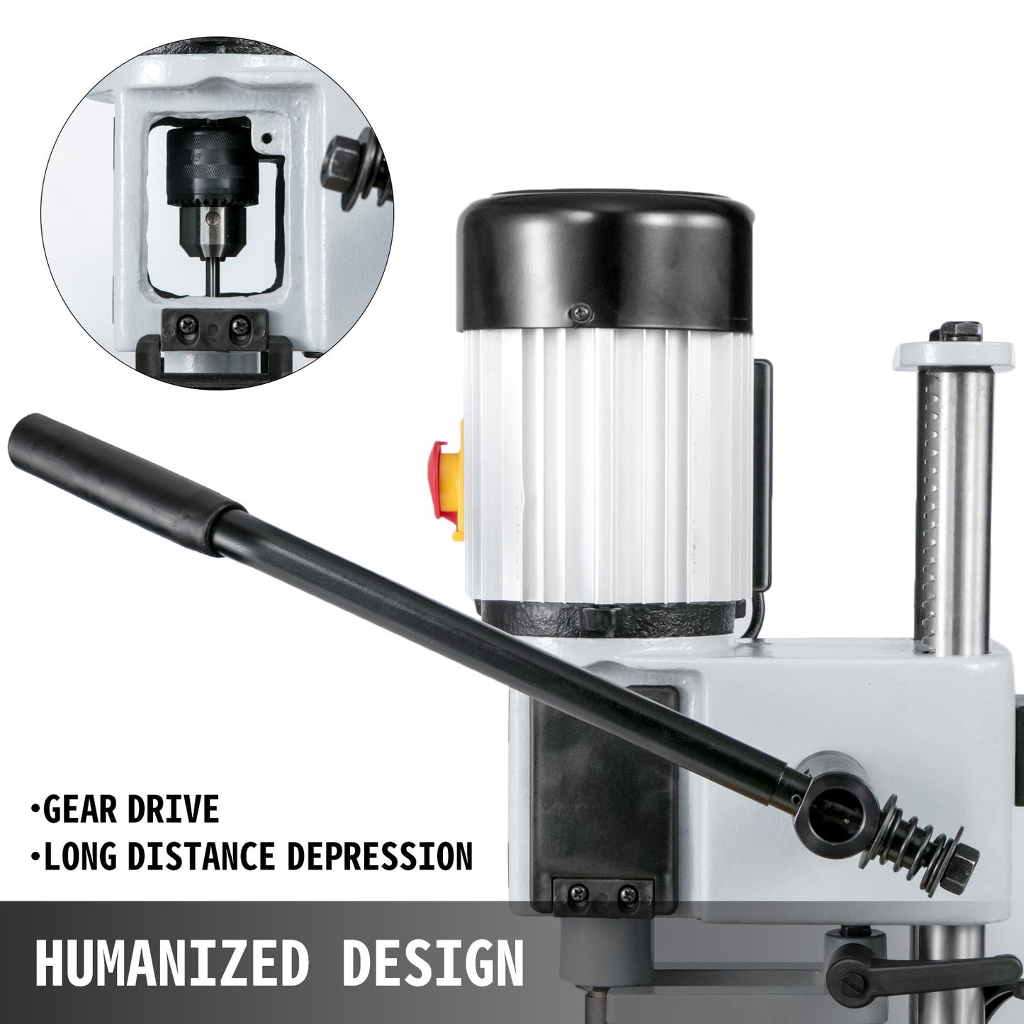 Geleidschaar – Mortise Machine – Vierkantbeitel Machine – Houtbewerking Gereedschap – Vervaardiging Schaar – 370W Krachtige Motor – Veiligheidsschakelaar & Lange Hendel Ergonomisch