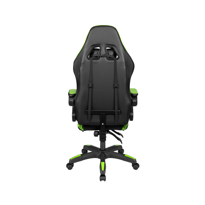 Gaming Stoel – Game Stoel – Bureaustoel – Draaistoel – Speelstoel – Verstelbare Rugleuning 145° – Eco-Leren Bekleding Met Massagefunctie - Zwart/Groen