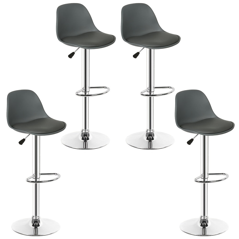 Krukje – Barstoel – Keukenkruk – Counterkruk – Bistrokruk – Verstelbaar 55-75 cm – Kunstleer Zitting Met Metalen Frame