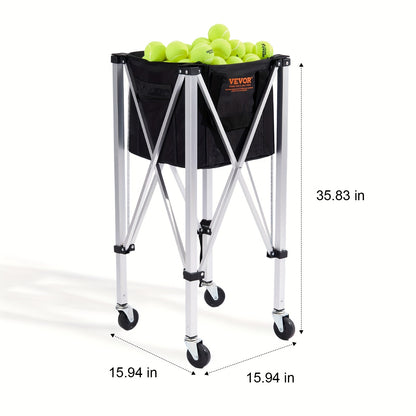 Tennisballenbak – Tennisballenmand – Ballenkar – Ballenwagen – Ballentrolley – Inklapbaar – Lichtgewicht Aluminium