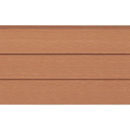 Schuttingpaneel – Tuinscherm – Tuinafscheiding – Hekpaneel – Hekwerk – Hout-Kunststofcomposiet – Aluminium Topprofiel Voor Extra Stevigheid - Bruin