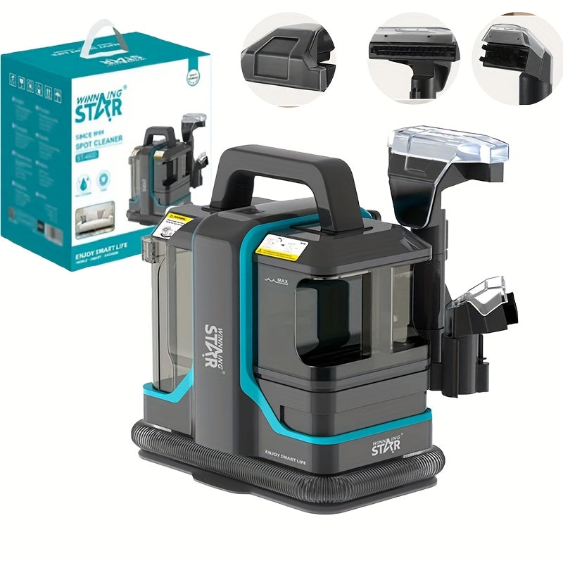 Stofzuiger – Textielreiniger – Meubelreiniger – Bankreiniger – Vloerreiniger – 450W Krachtige Zuigkracht – Intelligente Waterverstuiving