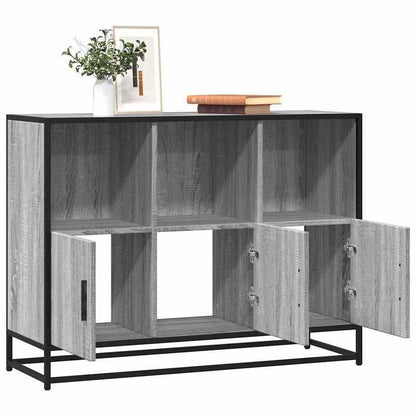 Sideboard 100x35x76cm edited wood gray sonoma oak-colored Practical and removable