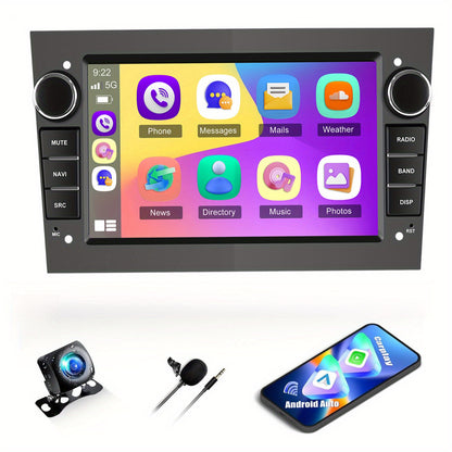 7-inch Autoradio – Touchscreen Radio – Multimedia Systeem – Navigatie Systeem – Android Auto Radio – Android 13 – Wireless CarPlay & AHD Achteruitrijcamera