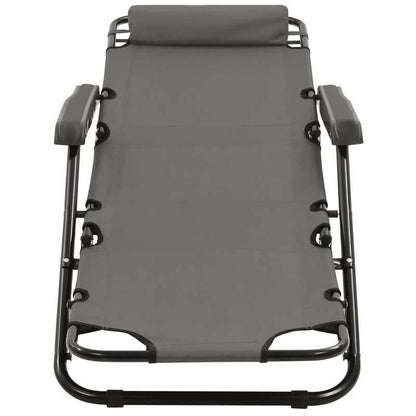 Inklapbare Ligstoelen – Verstelbare Tuinstoelen – Relaxstoelen – Lounge Stoelen – Roestvrijstalen Frame – Verstelbare Rugleuning