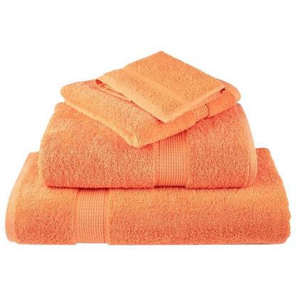 Badhanddoeken – Handdoeken – Strandlakens – Douchehanddoeken – Badlinnen – Oranje Kleur – 100% Katoen – 70x140 cm – 600 g/m² – Set van 10 Stuks
