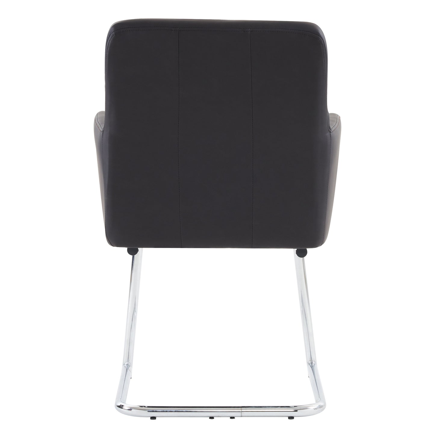 Eetkamerstoel Set – Stoel Eettafelstoel Zithoekstoel Bureaukamerstoel – Zwart Kunstleer – Metalen Zigzag Frame – Ergonomisch Comfort – Set Van 6