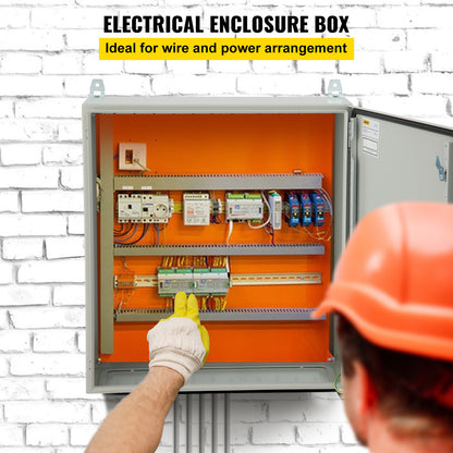 Elektrakast – Elektrische Behuizing – Stalen Kast – Groepenkast – Buitenbehuizing – IP65 Waterdicht – Koudgewalst Koolstofstaal 61x61x20 cm