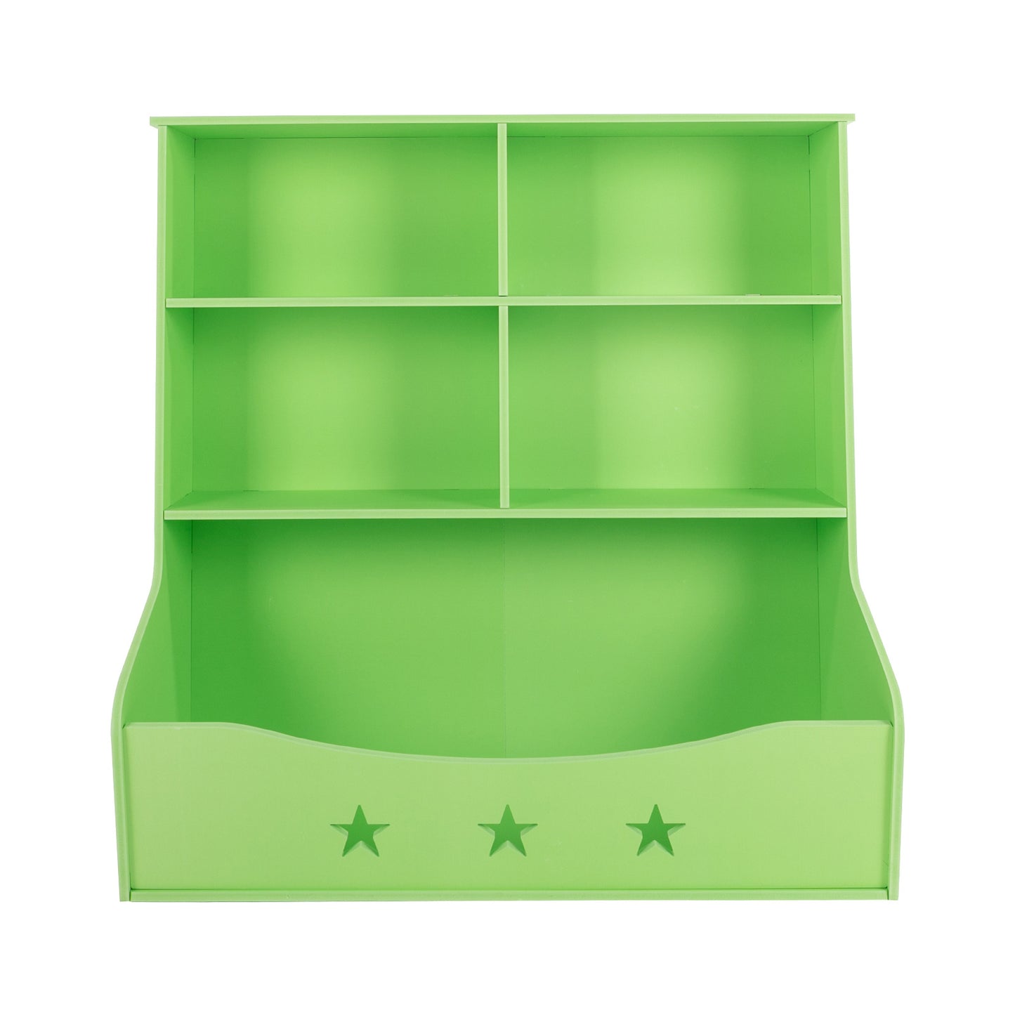 Boekenkast 3 Laags – Boekrek – Opbergkast – Plankenkast – Kastje – Lichtgroen – Grote Opbergruimte – Stevig Plastic