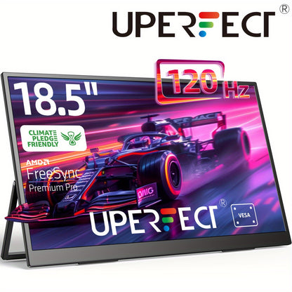 Portable Monitor – Draagbaar Scherm – Extra Laptop Scherm – USB-C Monitor – IPS Beeldscherm – 18,5 Inch – Full HD 1080p – 120Hz Verversingssnelheid