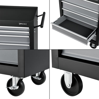 Werkplaatswagen – Gereedschapswagen – Werkplaats Trolley – Gereedschapskar – 7 Lades – Gepoedercoat Staal – Wielen Met Remmen