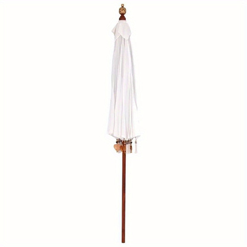 Parasol – Zweefparasol – Stokparasol – Balkonparasol – Tuinparasol – Crème – Ø 210-220 cm x 260 cm – Weerbestendig en Kantelbaar