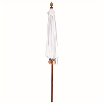 Parasol – Zweefparasol – Stokparasol – Balkonparasol – Tuinparasol – Crème – Ø 210-220 cm x 260 cm – Weerbestendig en Kantelbaar