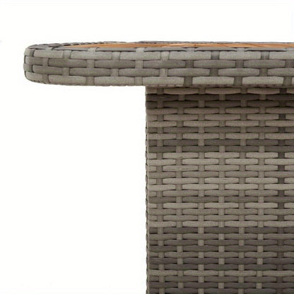 Tuintafel – Balkon Tafel – Buiten Tafel – Tuinmeubel – Buitenmeubel – Grijs – 90x55x71 cm – Eenvoudig Montage – Lichtgewicht & Draagbaar