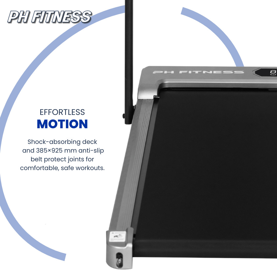 Loopband – Wandelband – Hardloopband – Walking Pad – Treadmill – Inklapbaar – 1,3 PK Motor – 1-8 km/u, 120 kg Max Belastbaar – Handgrepen Inklapbaar, Bluetooth & App