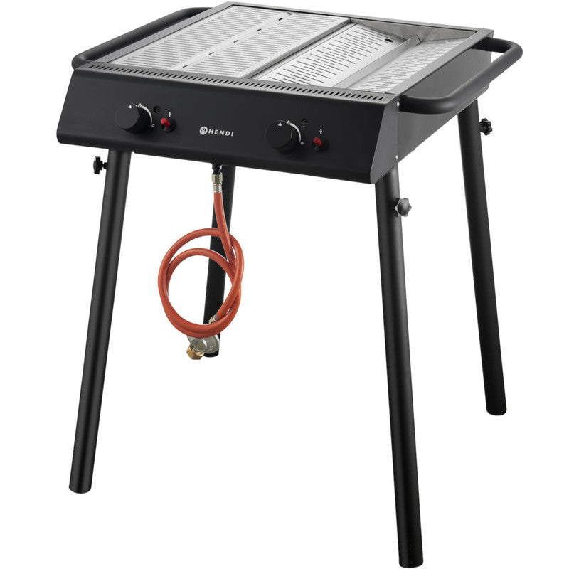 Gasbarbecue – Gas Grill – Buitenbarbecue – Mobiele Grill – Tafelbarbecue – 9,5 kW Vermogen – Roestvrijstalen Constructie