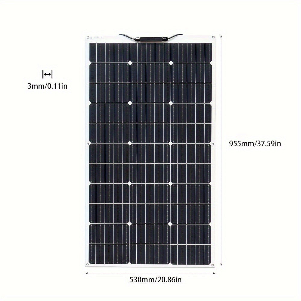 200W Flexible Solar Panel Kit 2X100 Watt 12 Volt Monocrystalline Off-Grid System And 20A Controller Kit PV Battery Charging for Home RV Boat Trailer Outdoor Camping (White Panel)