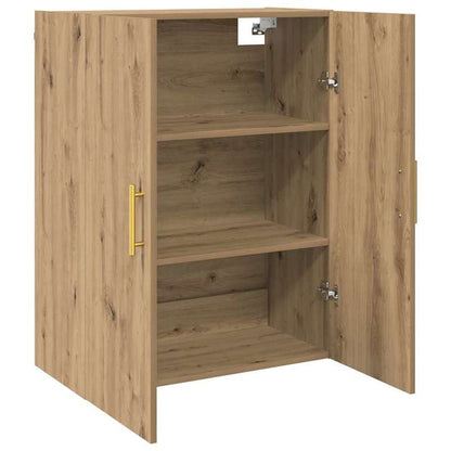 Wandkast – Muurkast – Opbergkast – Wandrek – Opbergmeubel – Bruin Eikenhout – Ruimtebesparend Design – Massief Eikenhout