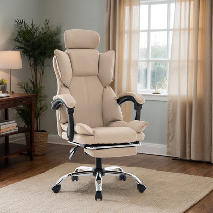 Gamingstoel – Gamestoel – Gaming Chair – Game Stoel – Bureaustoel – Ergonomisch Hoog Rugleuning – Verstelbare Lenden- & Hoofdsteun