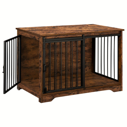 Hondenbench – Hondenkooi – Hondenbox – Bench Voor Honden – Huisdier Bench – Moderne Hondenbench Met 2 Deuren – Geschikt Voor Honden Tot 100 kg – Multifunctionele Bijzettafel