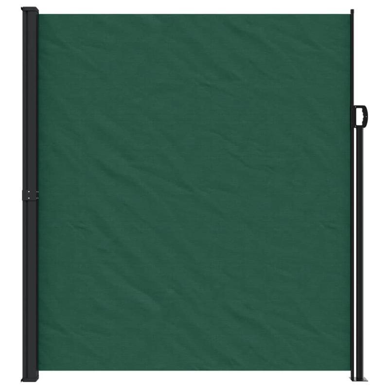 Zonnescherm Zijwand Uitrekbaar – Scherm Tuin Afsluiting – Windscherm Balkonscherm – Privacy Scherm Donkergroen – 220x500 cm – Duurzaam Waterbestendig Polyester
