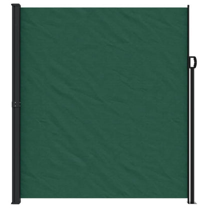 Zonnescherm Zijwand Uitrekbaar – Scherm Tuin Afsluiting – Windscherm Balkonscherm – Privacy Scherm Donkergroen – 220x500 cm – Duurzaam Waterbestendig Polyester