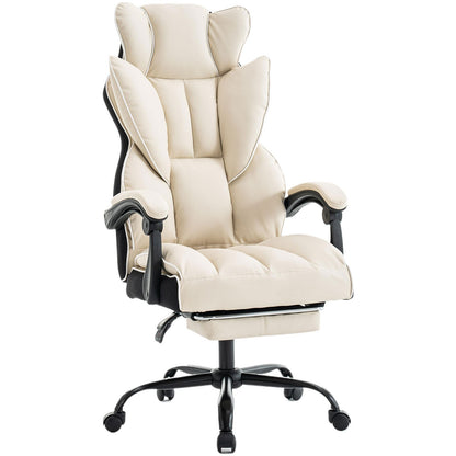 Gamingstoel – Gamestoel – Gaming Chair – Bureaustoel – Game Stoel – Ergonomisch Design – Verstelbare Rugleuning Met Voetsteun – PU Kunstleer & Memory Foam