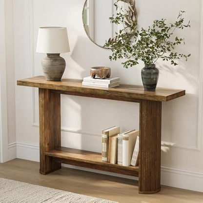 55-Inch Modern Sidetable – Smalle Console Tafel – Sofa Tafel – Entree Tafel – Hal Tafel – Hout – Krasbestendig & Duurzaam