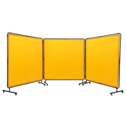Lasgordijn – Lasscherm – Veiligheidsscherm – Lasgordijnwand – Lasafscherming – 3 Panelen 1,8x1,8 m – Vlamvertragend Vinyl – 6 Niveau UV-Bescherming