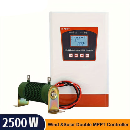 Zonnecontroller – Laadregelaar – Zonnelaadregelaar – Hybrid Controller – MPPT Regulator – Dual MPPT Voor Wind & Zon – LCD Display Met Dump Load – 12V/24V/48V Off-Grid Systemen – 2500W Vermogen – Overbelastingsbeveiliging