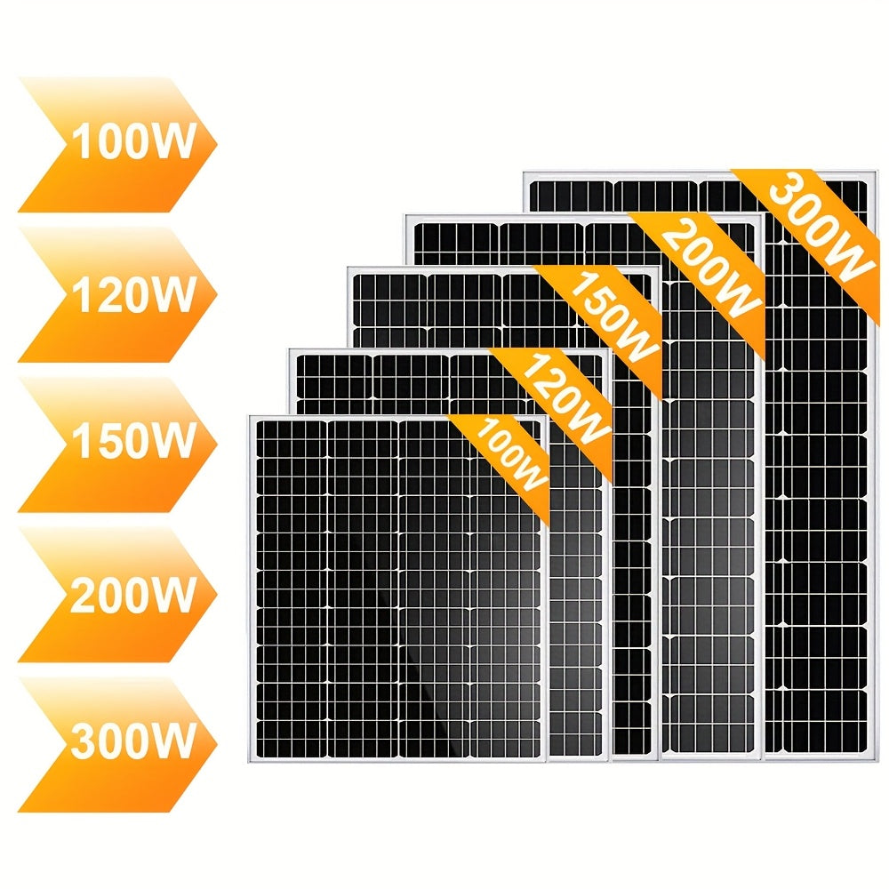 Monokristallijn Zonnepaneel – Zonnemodule – Solar Paneel – Zonnecel – Zonnepaneel 100W – Hoge Efficiëntie – Aluminium Frame