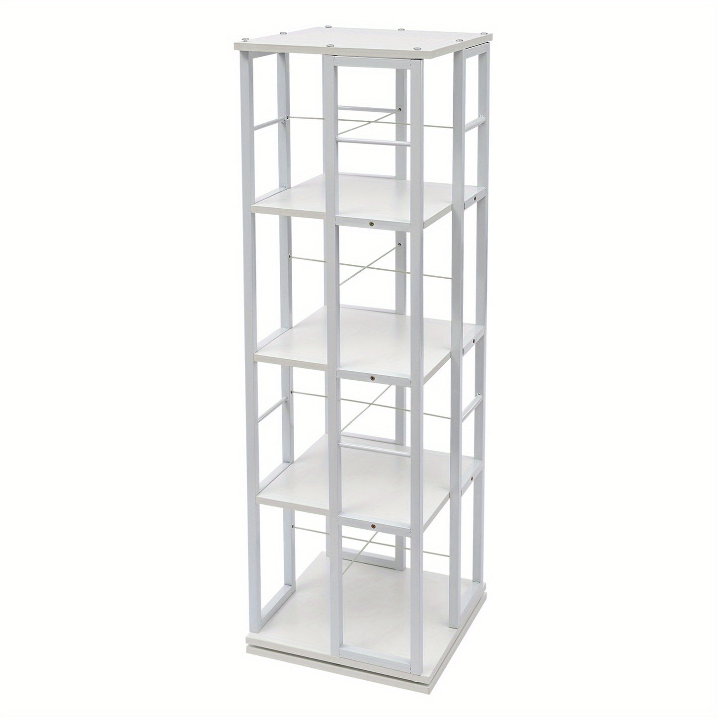 Boekenrek – Boekenkast – Vakkenkast – Boekenplank – Opbergrek – 4-laags – Wit – Hoogwaardig Hout – Draagvermogen 30 kg per plank