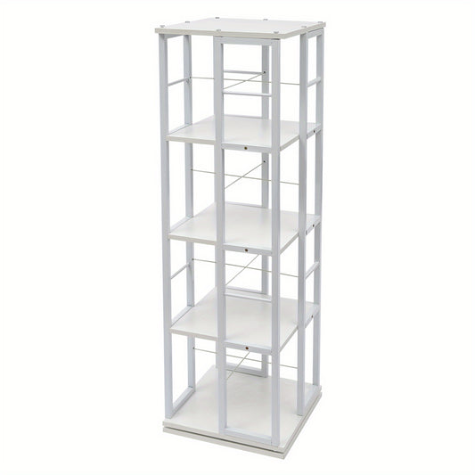 Boekenrek – Boekenkast – Vakkenkast – Boekenplank – Opbergrek – 4-laags – Wit – Hoogwaardig Hout – Draagvermogen 30 kg per plank