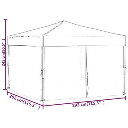 Partytent inklapbaar met zijwanden 3x3m zwart, Carpas De Camping Impermeable, Cobertizo De Almacenamiento De Patio Exterior, Tents, Gazebos Para Exterior Completo, Toldos Para Sol Y Lluvia, Carpas Para Negocio En La Calle, Ca