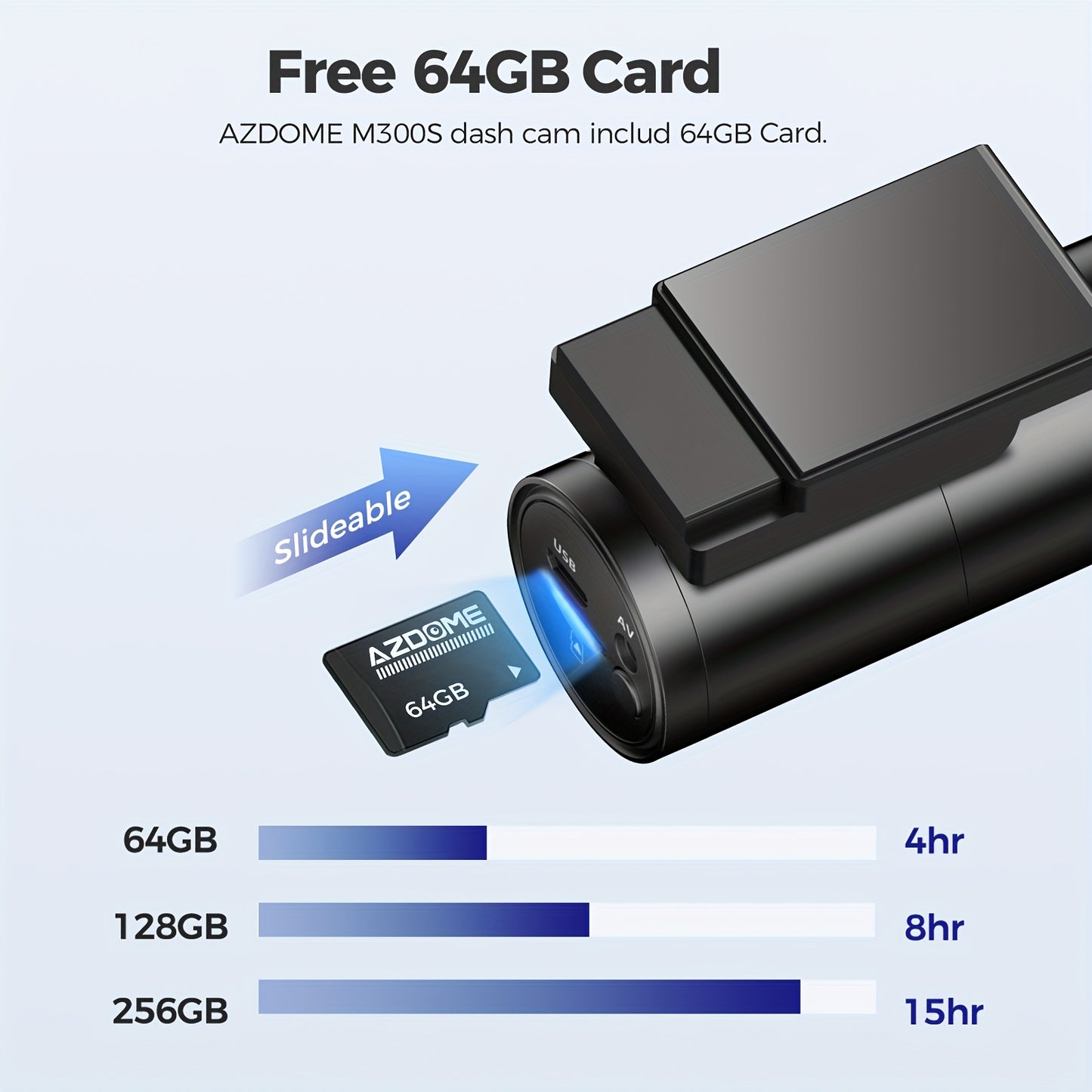 4K Dashcam – Autoschermcamera – Rijcamera – Frontcamera – Achtercamera – 170° Breedzicht – 5G WiFi Met GPS & Spraakbesturing – Inclusief 64GB Kaart