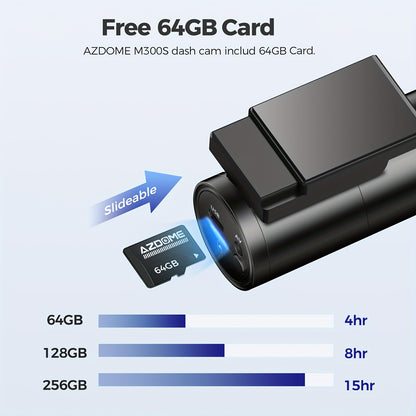 4K Dashcam – Autoschermcamera – Rijcamera – Frontcamera – Achtercamera – 170° Breedzicht – 5G WiFi Met GPS & Spraakbesturing – Inclusief 64GB Kaart