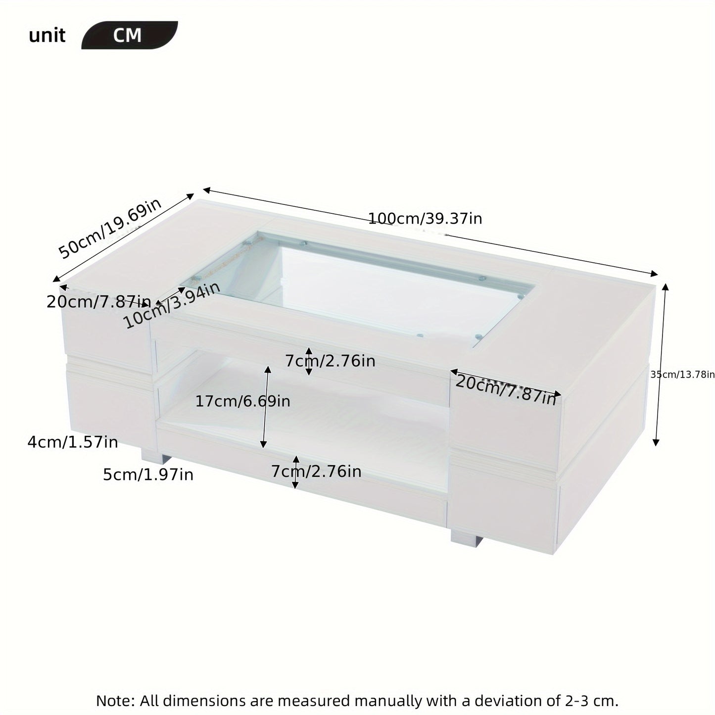 Salontafel – Sofa Tafel – Woonkamertafel – Bijzettafel – Lounge Tafel – Zwart – Hout – Compact Design