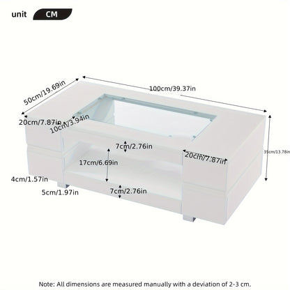 Salontafel – Sofa Tafel – Woonkamertafel – Bijzettafel – Lounge Tafel – Zwart – Hout – Compact Design