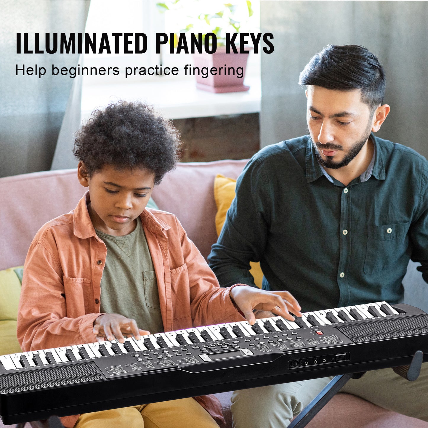 Keyboard – Toetsenbord – Digitale Piano – Keyboard Piano – Elektronisch Toetseninstrument – 61 Toetsen – 200 Klanken & 200 Ritmes