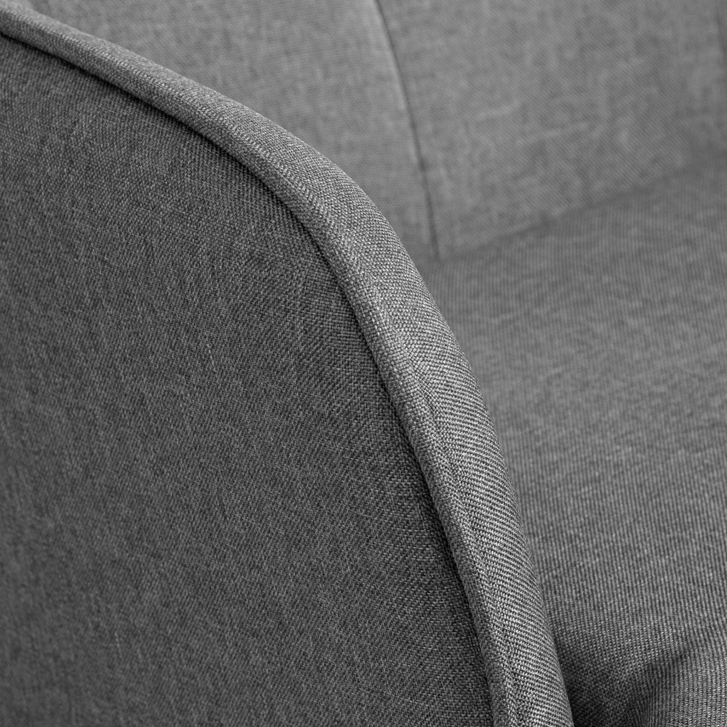 Draaifauteuil – Relaxstoel – Zithoekstoel – Lounge Stoel – Fauteuil Met Voetenbank – Donkergrijs Linnenlook – 360° Draaibaar – Max 130 kg Belastbaar