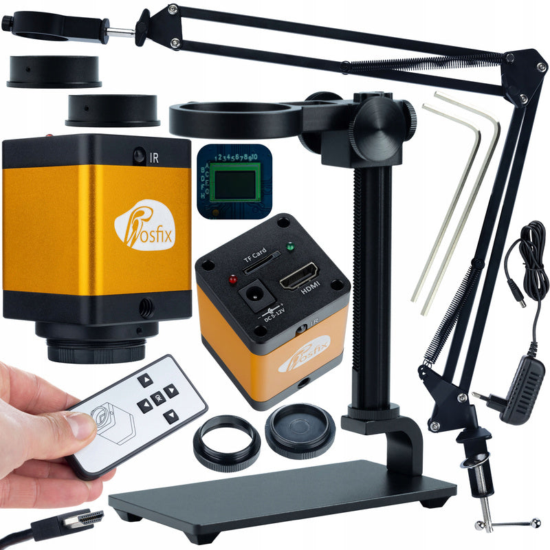 Digitale Microscoop – Microscoopset – USB Microscoop – Opzichtmicroscoop – Microscoop Camera – 12MP Camera – Verstelbare Aluminium Arm 50mm
