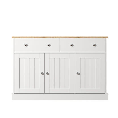 Carving Textures On The Living Room Side Panels, Ample Storage Space, And Stylish Furniture