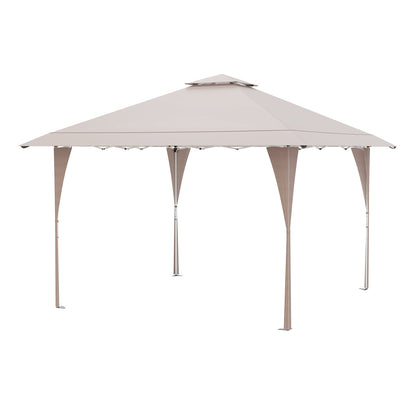 Partytent – Feesttent – Tuintent – Paviljoen – Easy-Up Tent – 395x395 cm – Weerbestendig Oxford Polyester – Verstelbare Hoogte met Ventilatie
