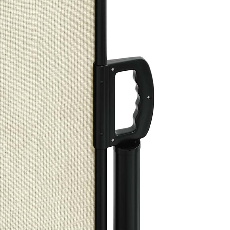 Uitbreidbaar Zijscherm – Privacyscherm – Tuinscherm – Balkonkap – Zonnescherm – Crème Wit Grijs – Weerbestendig Polyester – Eenvoudige Montage