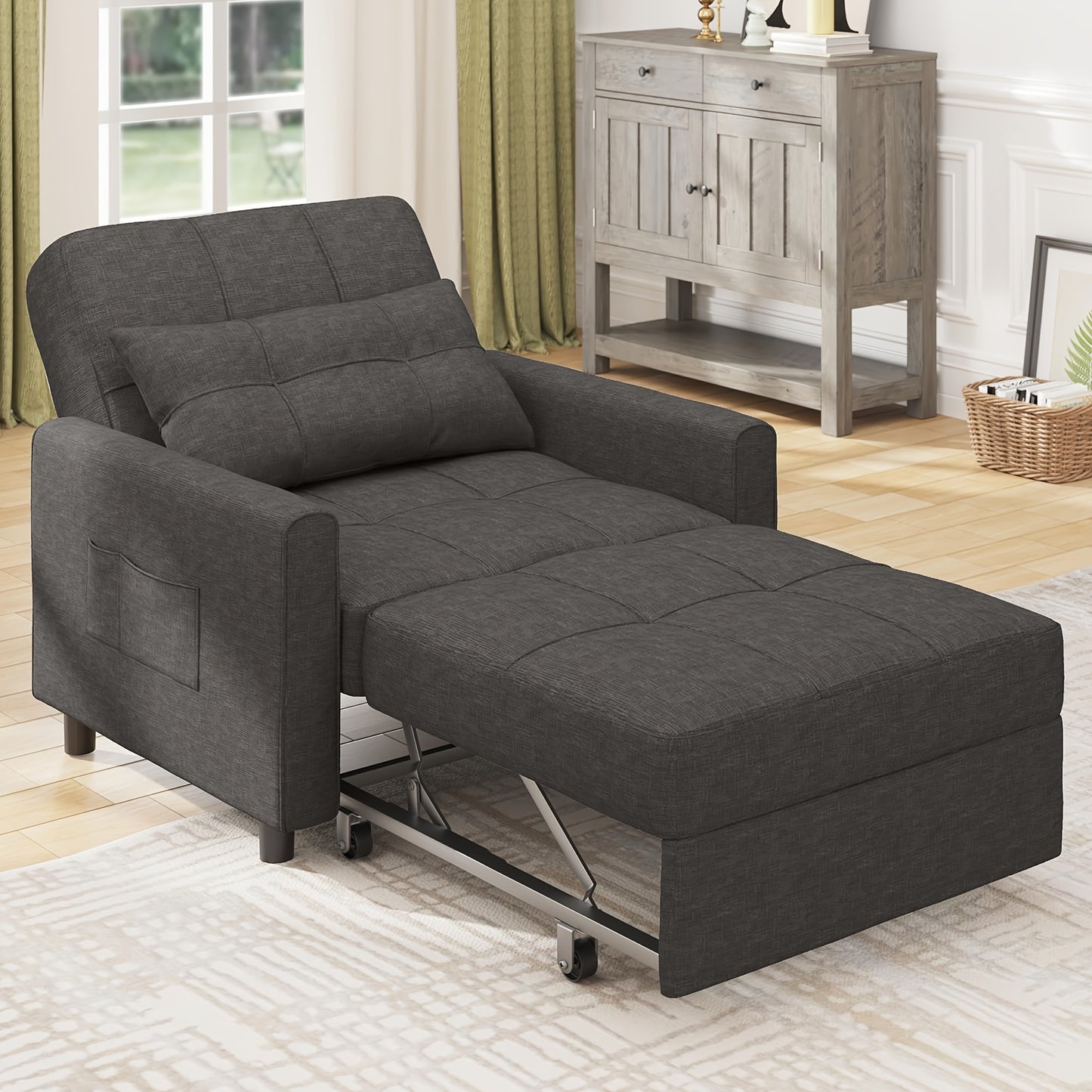 Comfortable Recliner Chair, Adjustable Backrest Sleeping Chair And Folding Sofa Bed - Perfect Relaxation Chair For Your Living Room Or Bedroom