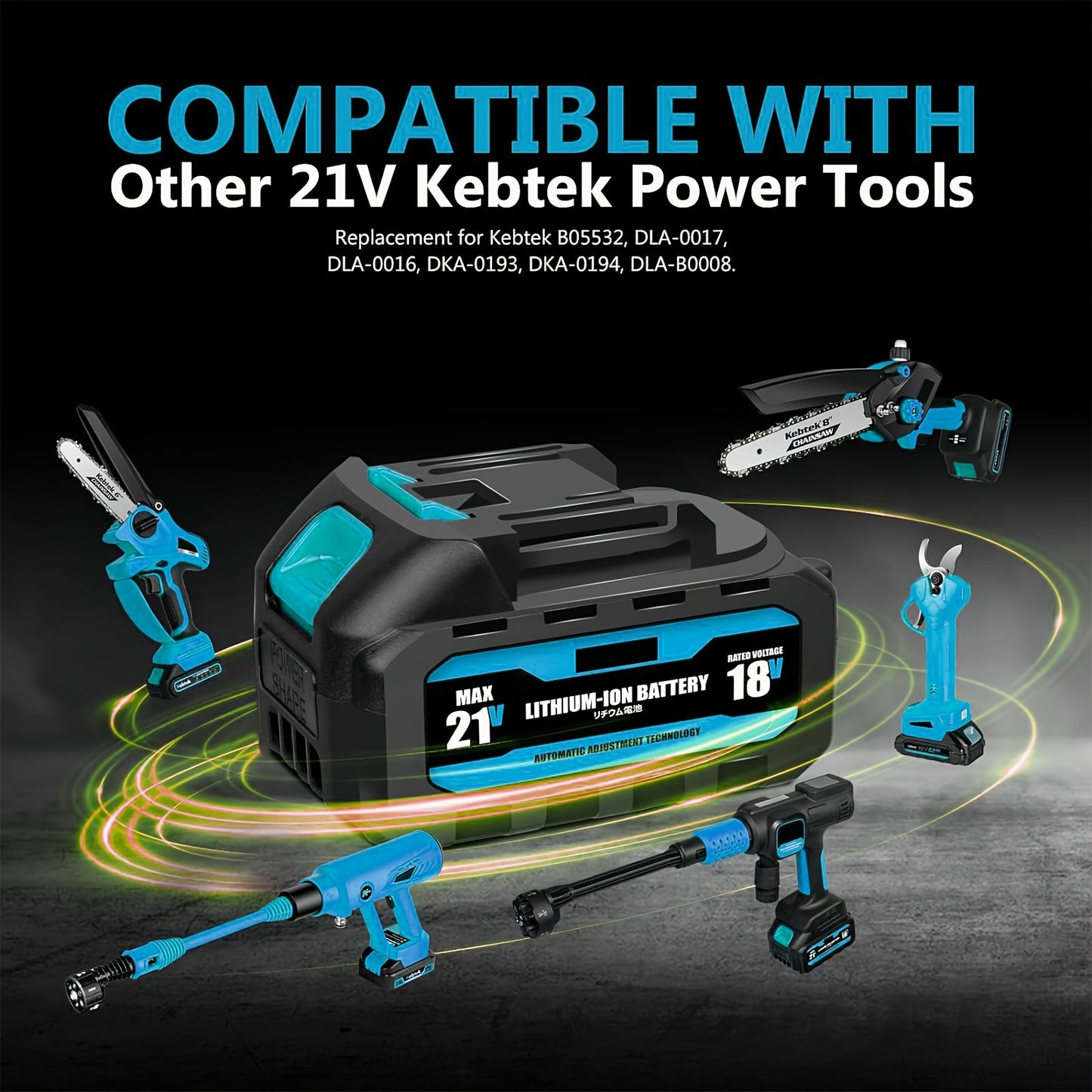 Hogedrukreiniger – Hogedrukspuit – Accu Hogedrukreiniger – Draadloze Hogedrukreiniger – 6-in-1 Multifunctionele Sproeikop – 3500W Brushless Motor – 200 Bar Krachtige Waterdruk