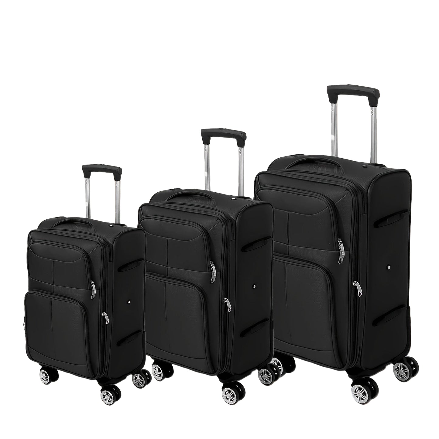 Kofferset – Bagageset – Reiskoffers – Trolleyset – Spinnerkoffers – 3-Delig – Krasbestendig Oxford – Lichtgewicht Met 360° Draaibare Wielen