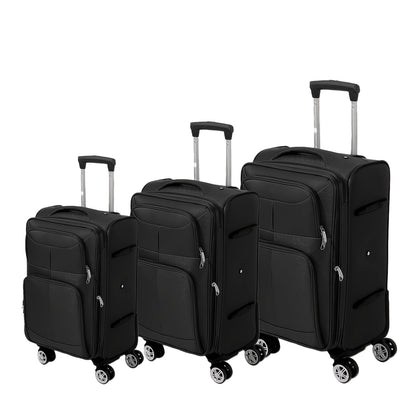 Kofferset – Bagageset – Reiskoffers – Trolleyset – Spinnerkoffers – 3-Delig – Krasbestendig Oxford – Lichtgewicht Met 360° Draaibare Wielen