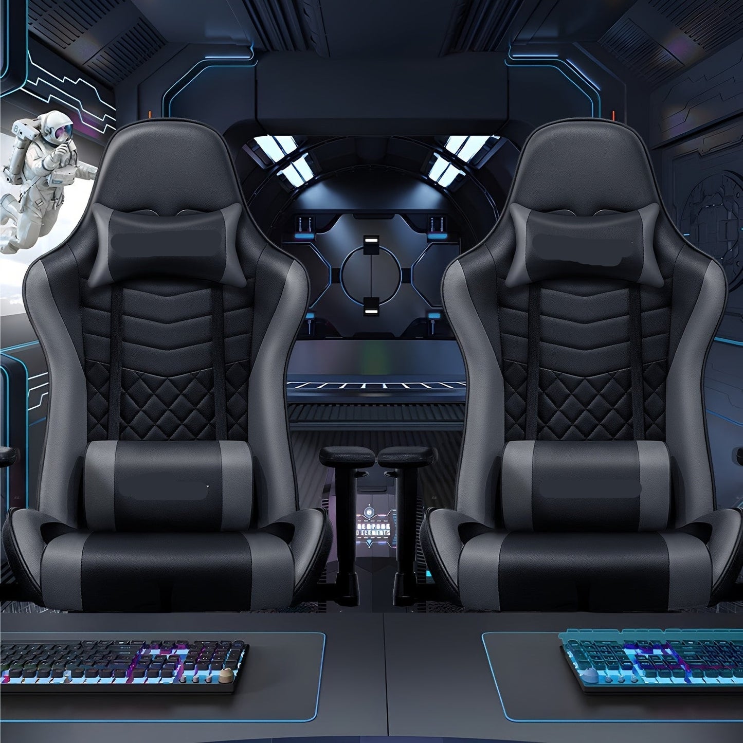 Ergonomische Gamingstoel – Bureaustoel – Game Stoel – Office Chair – Traploos Verstelbare Rugleuning – 4D Armleuningen